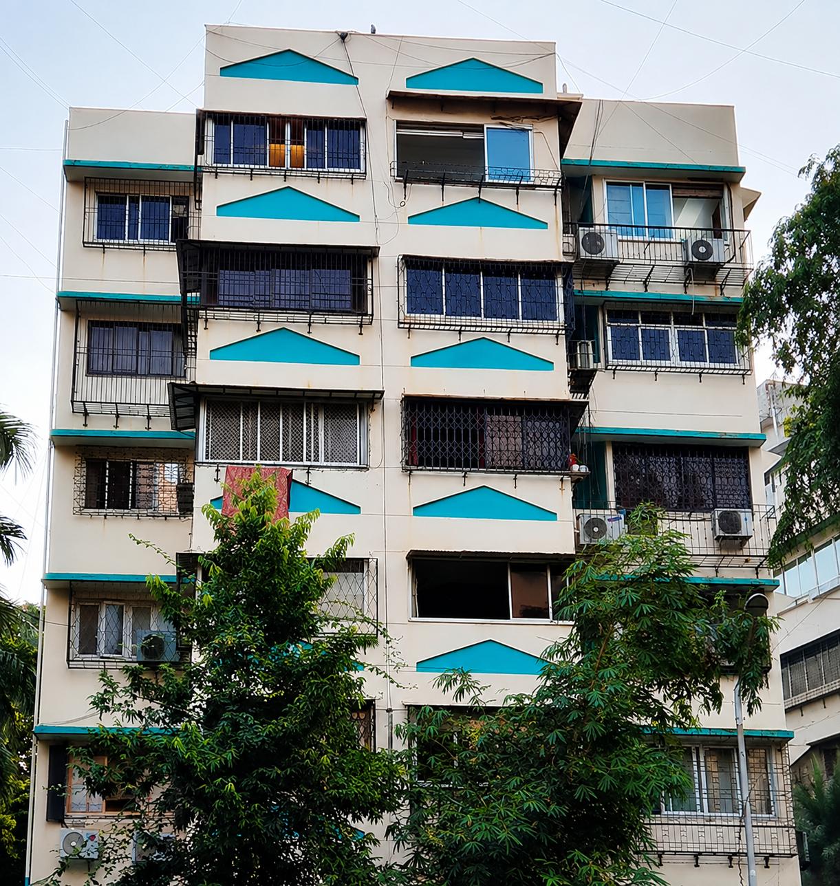 Turquoise Facade Residential Apartments